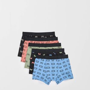 Maxx Australian Cotton 5 Pack Older Boys Trunks