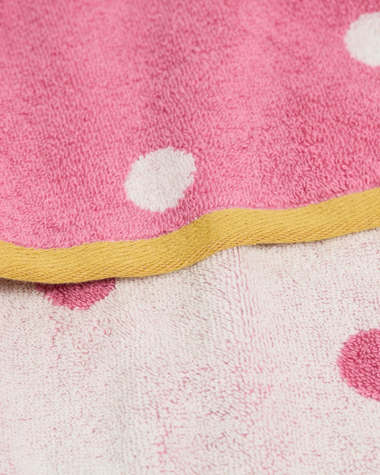 Senna Australian Cotton Polka Dot Bath Towel - Wild Rose 3 of 3