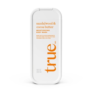 True Inc Moisturising Body Wash 532ml - Sandalwood & Cocoa Butter
