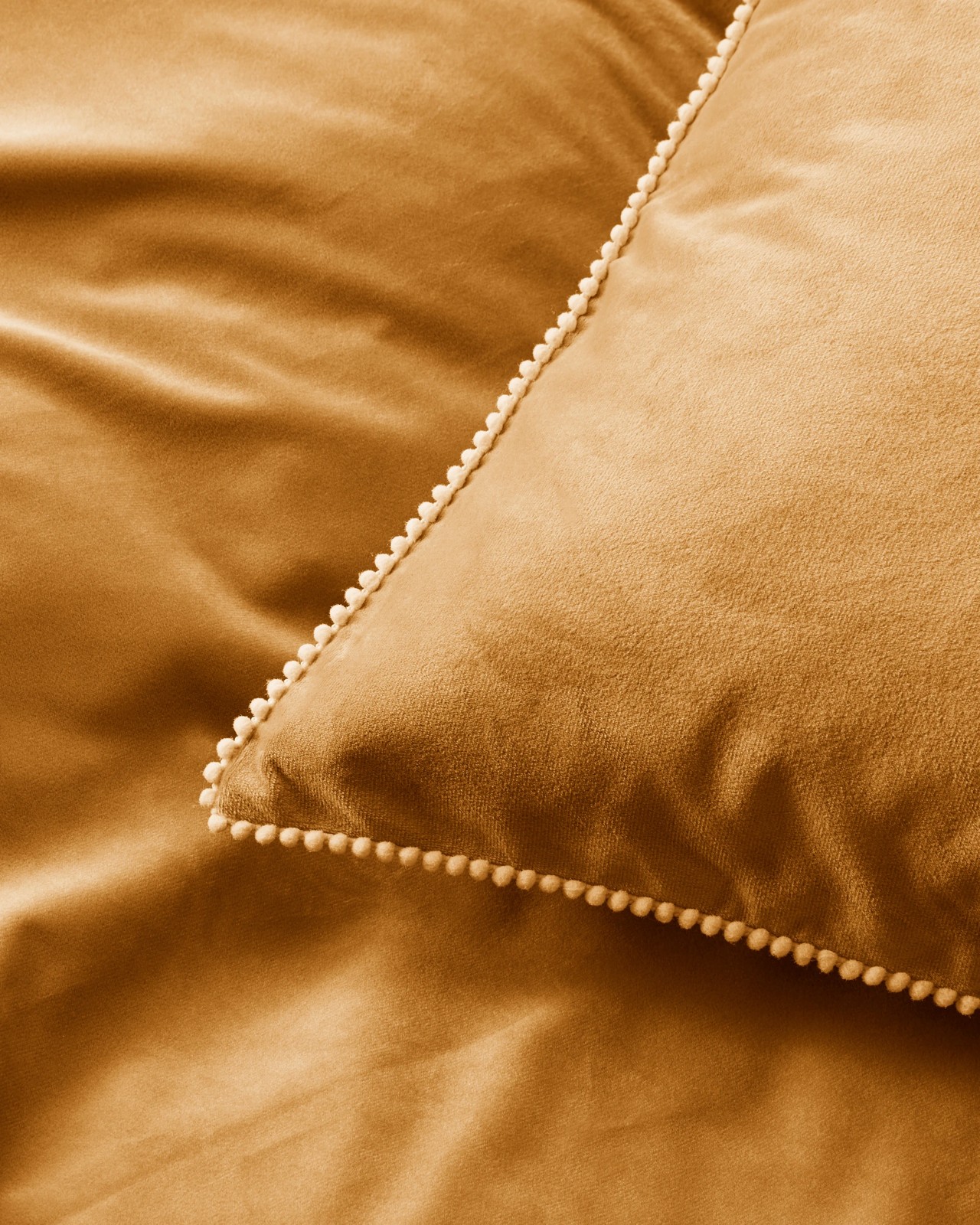 Lacy Velvet Quilt Cover Set - Cumin 3 of 3