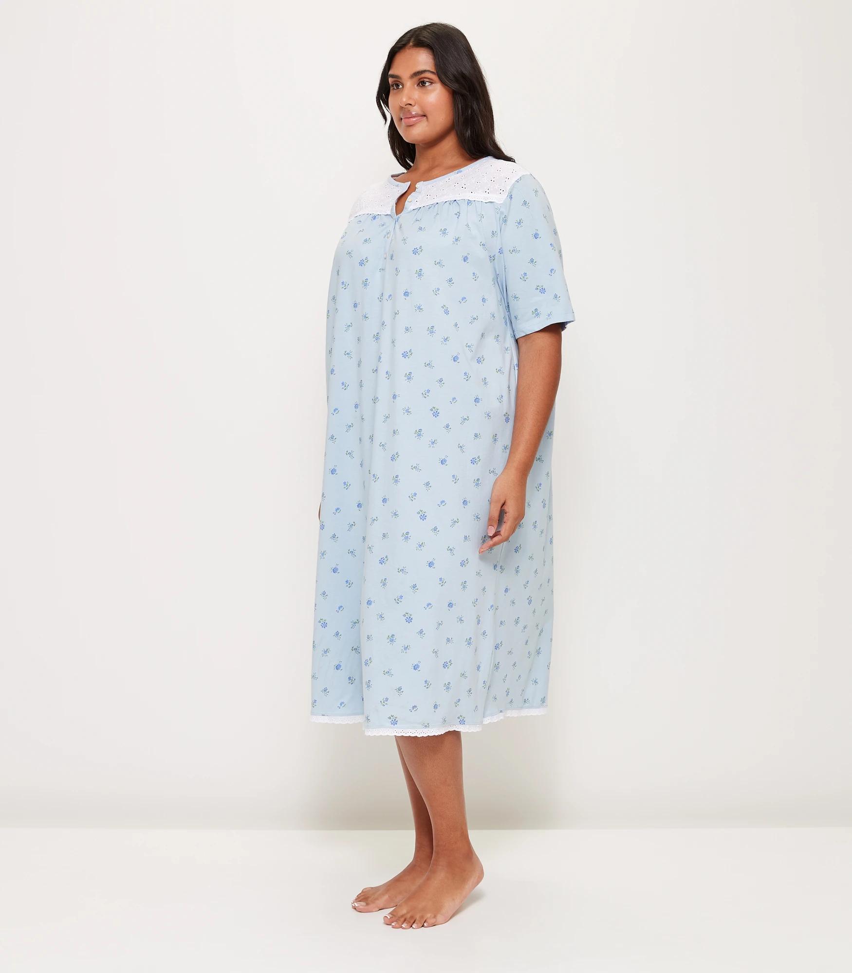 Plus Size Traditional Lace Trim Sleep Nightie | Target Australia