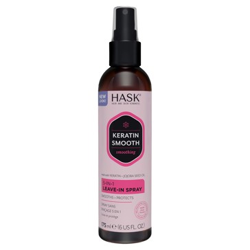 HASK Keratin Smooth 5-in-1 Leave-in Spray 175ml - Keratin and Jojoba Seed Oil
