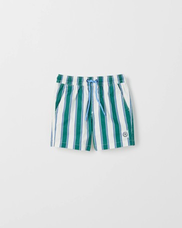 Australian Cotton Blend Print Swim Boardshorts