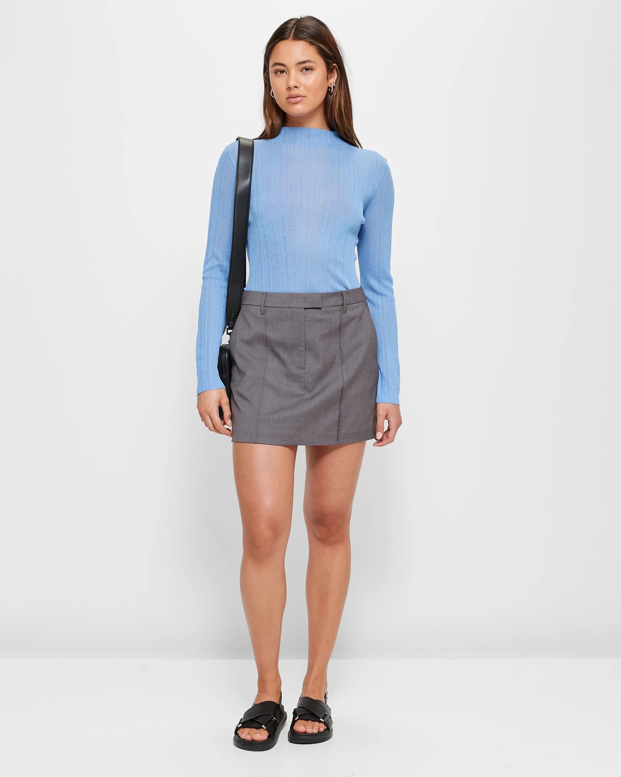 High Neck Sheer Knit Top - Lily Loves | Target Australia