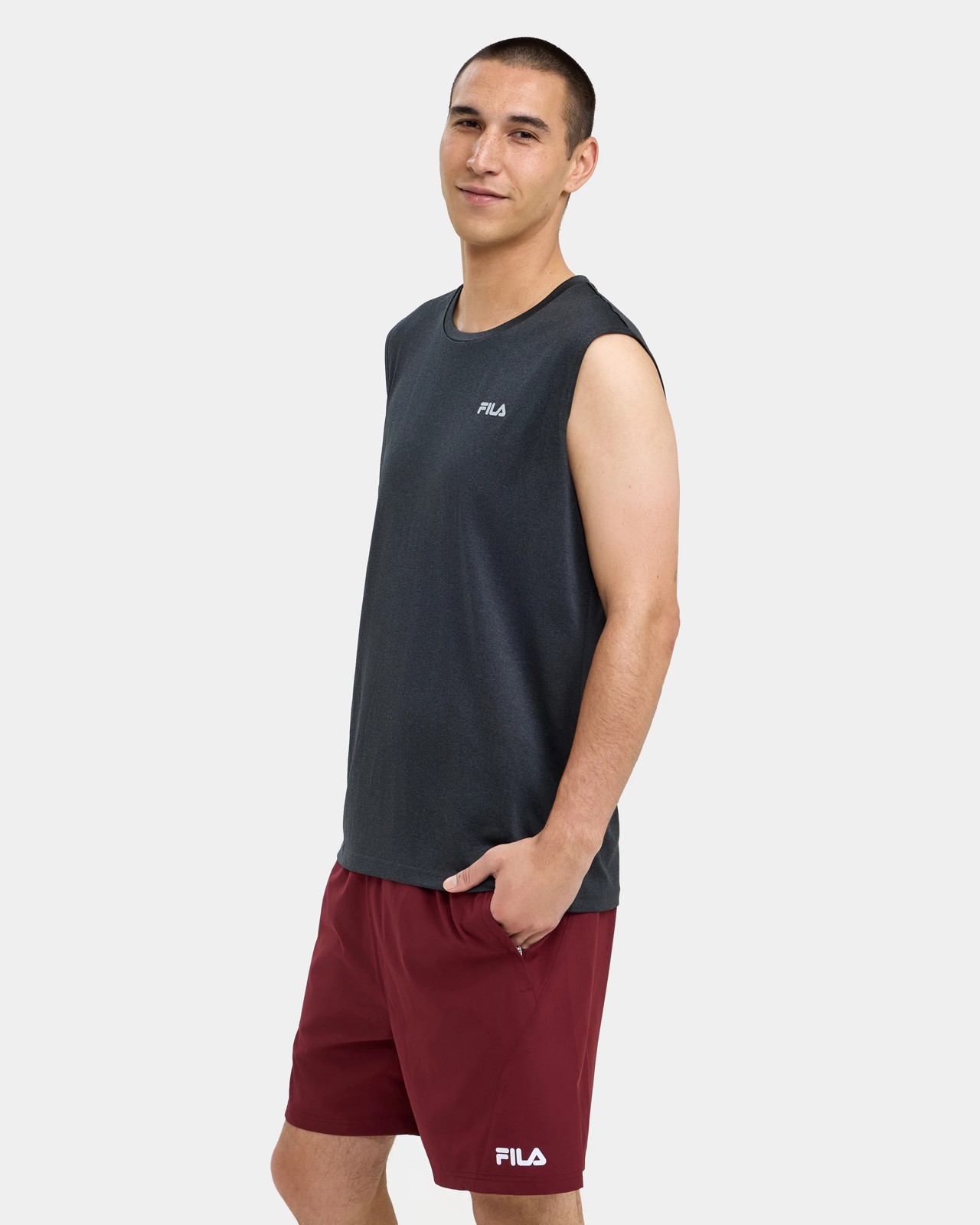 Fila Flint Quick Dry Tank Top - Black Marle 3 of 5