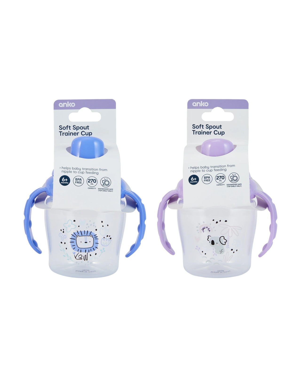 Anko Soft Spout Trainer Cup - Assorted 4 of 4