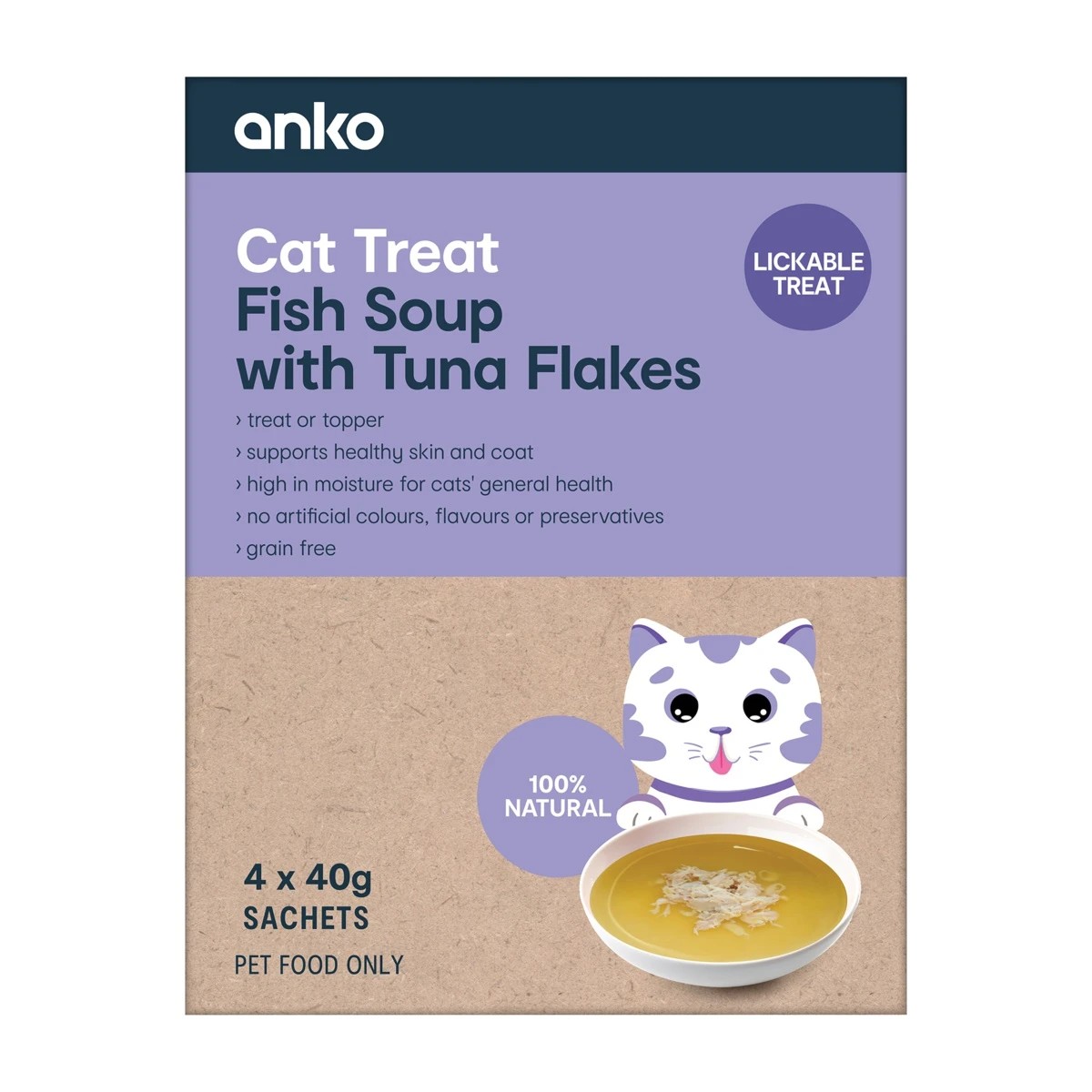 Cat Treat Fish Broth With Tuna Shreds 4 Pack Anko Target Australia