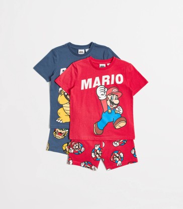 Super Mario Cotton Pyjama Set 2 Pack