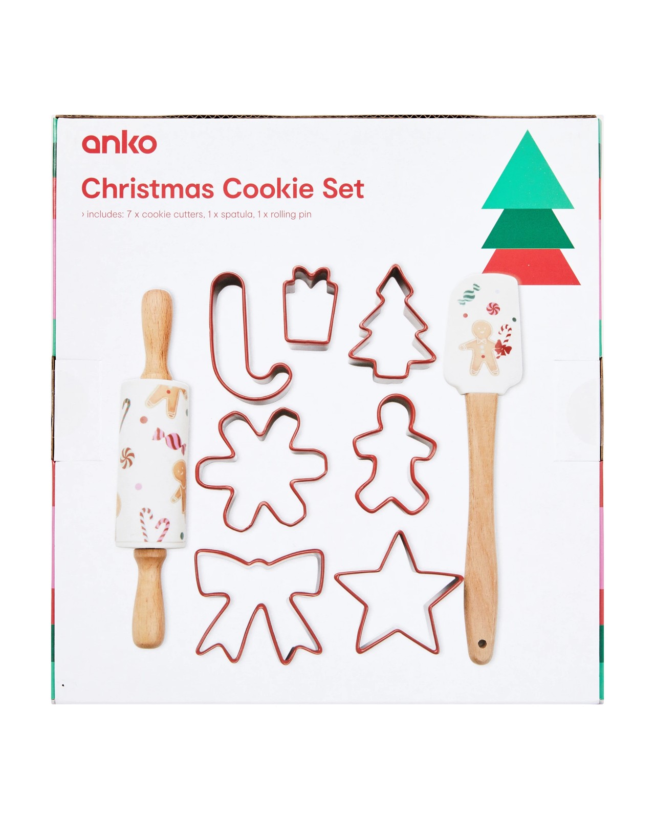 Anko Christmas Cookie Set 6 of 6