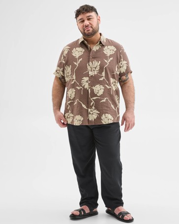 Plus Size Australian Cotton Floral Print Shirt