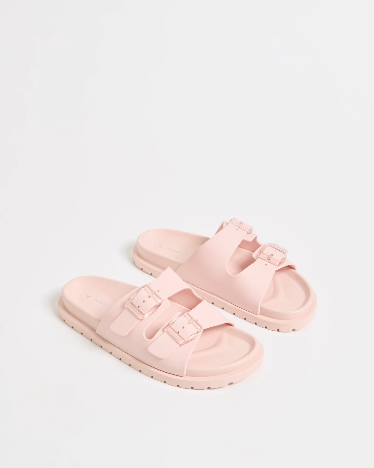 Elevated Double Strap Slides - Pink 2 of 3