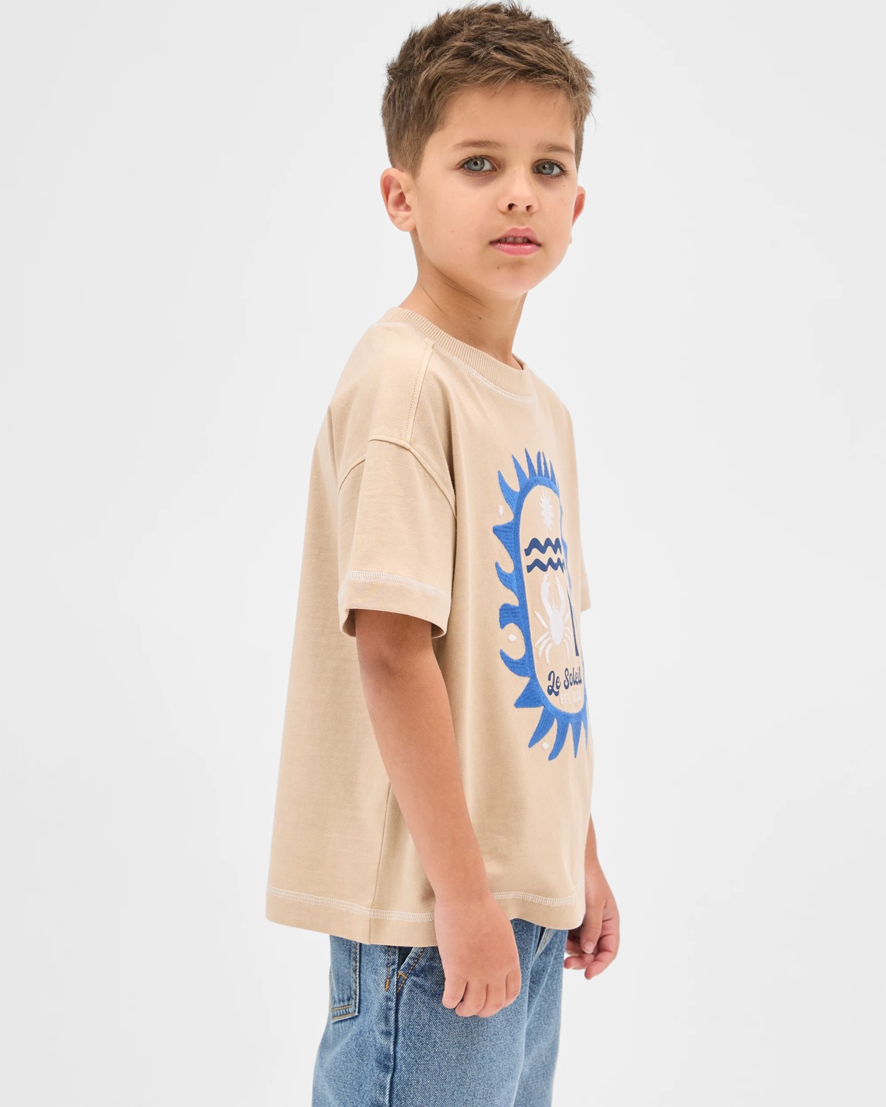 Australian Cotton Oversized T-Shirt - Cement 3 of 6