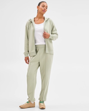 Active Australian Cotton Blend Fleece Zip Through Hoodie