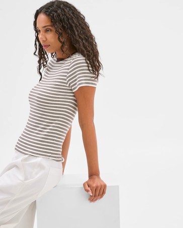 Australian Cotton Blend Stretch T-Shirt