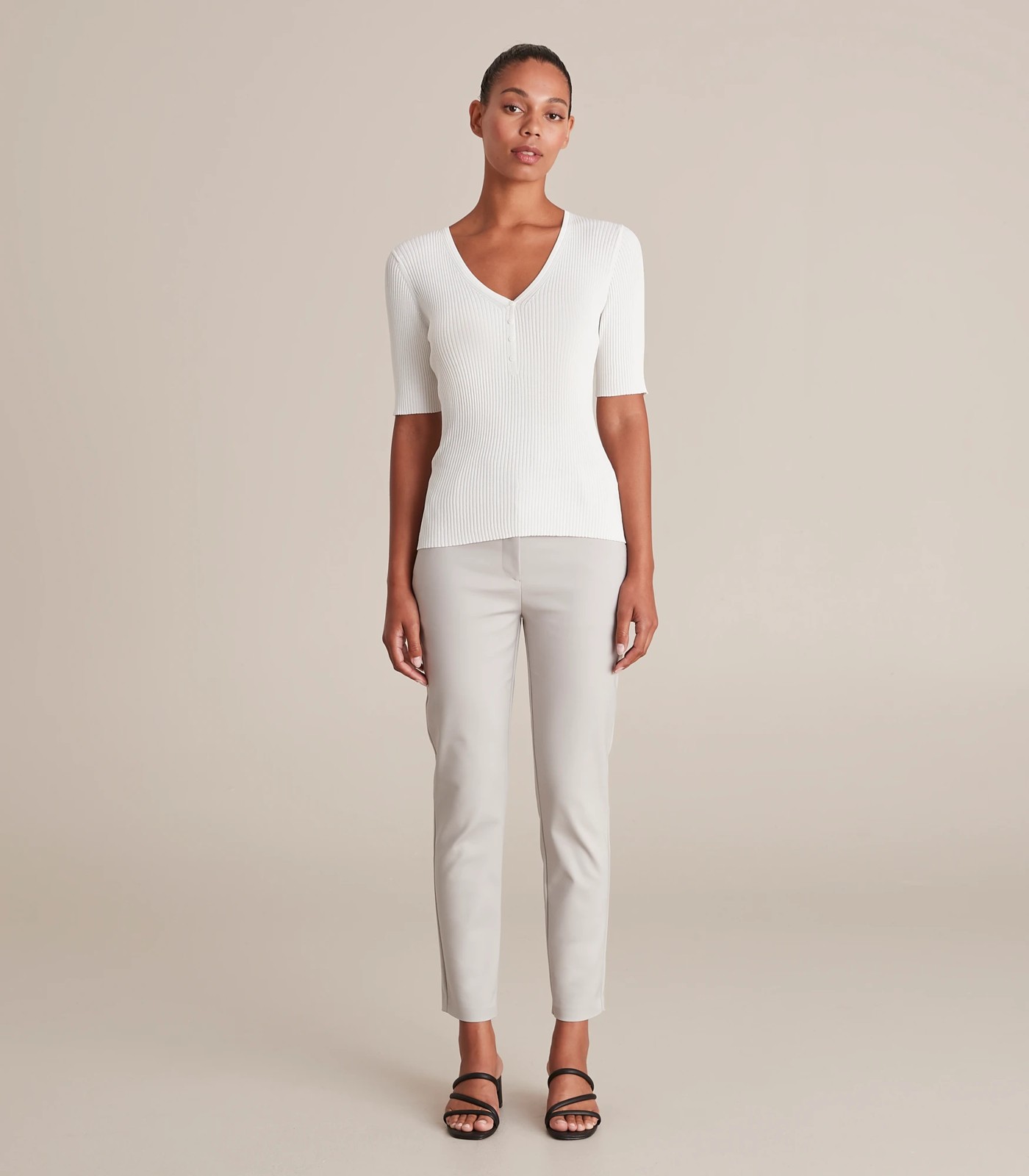 Preview V-Neck Henley Top 2 of 6