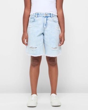Mid Denim Shorts