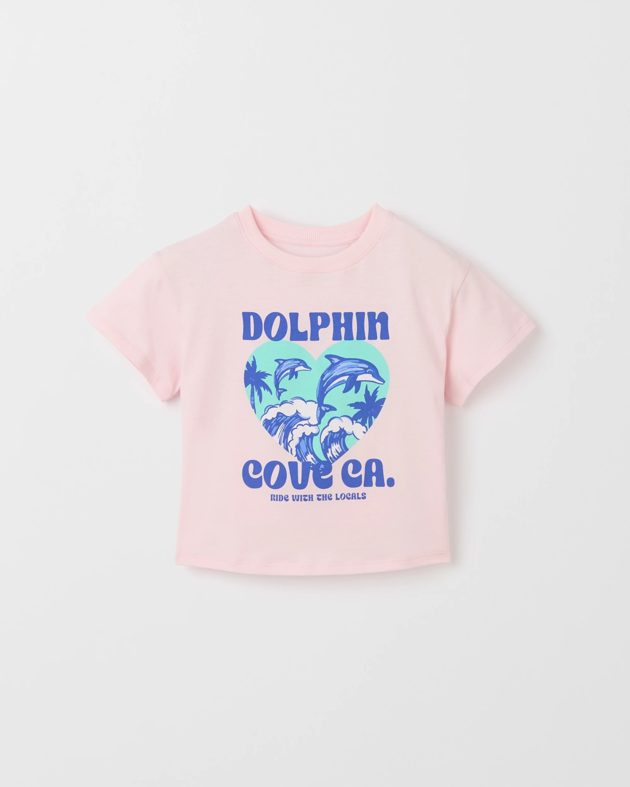 Australian Cotton Oversized T-Shirt - Dolphin Placement Pink 4 of 5