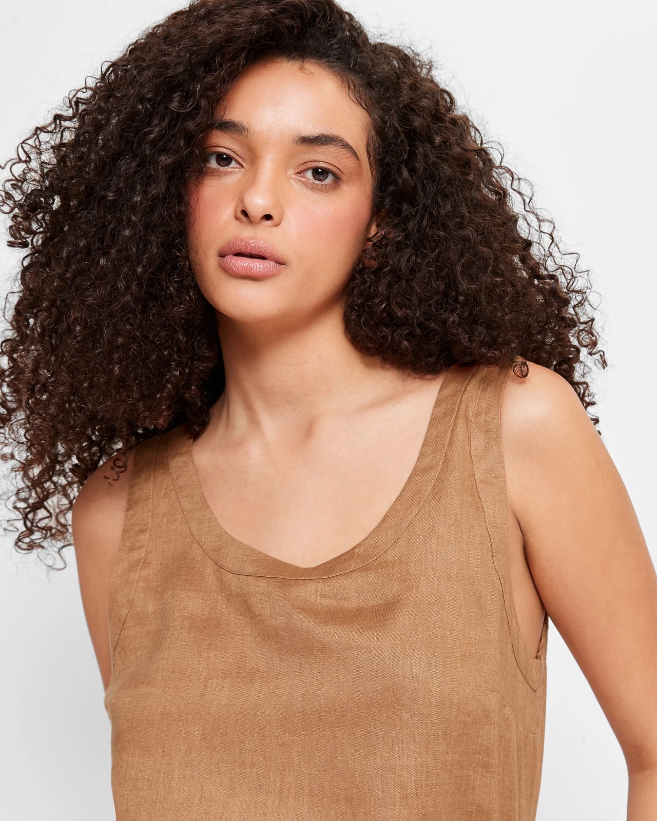 European Linen Tank Top