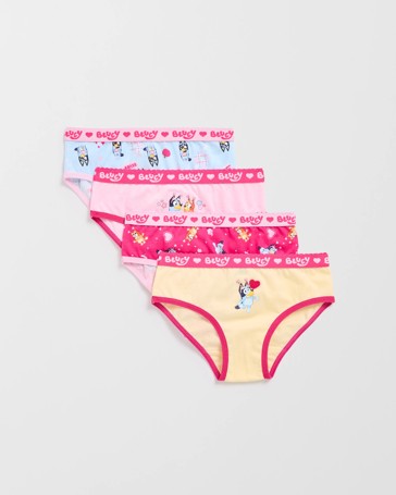Bluey Australian Cotton 4 Pack Younger Girls Briefs