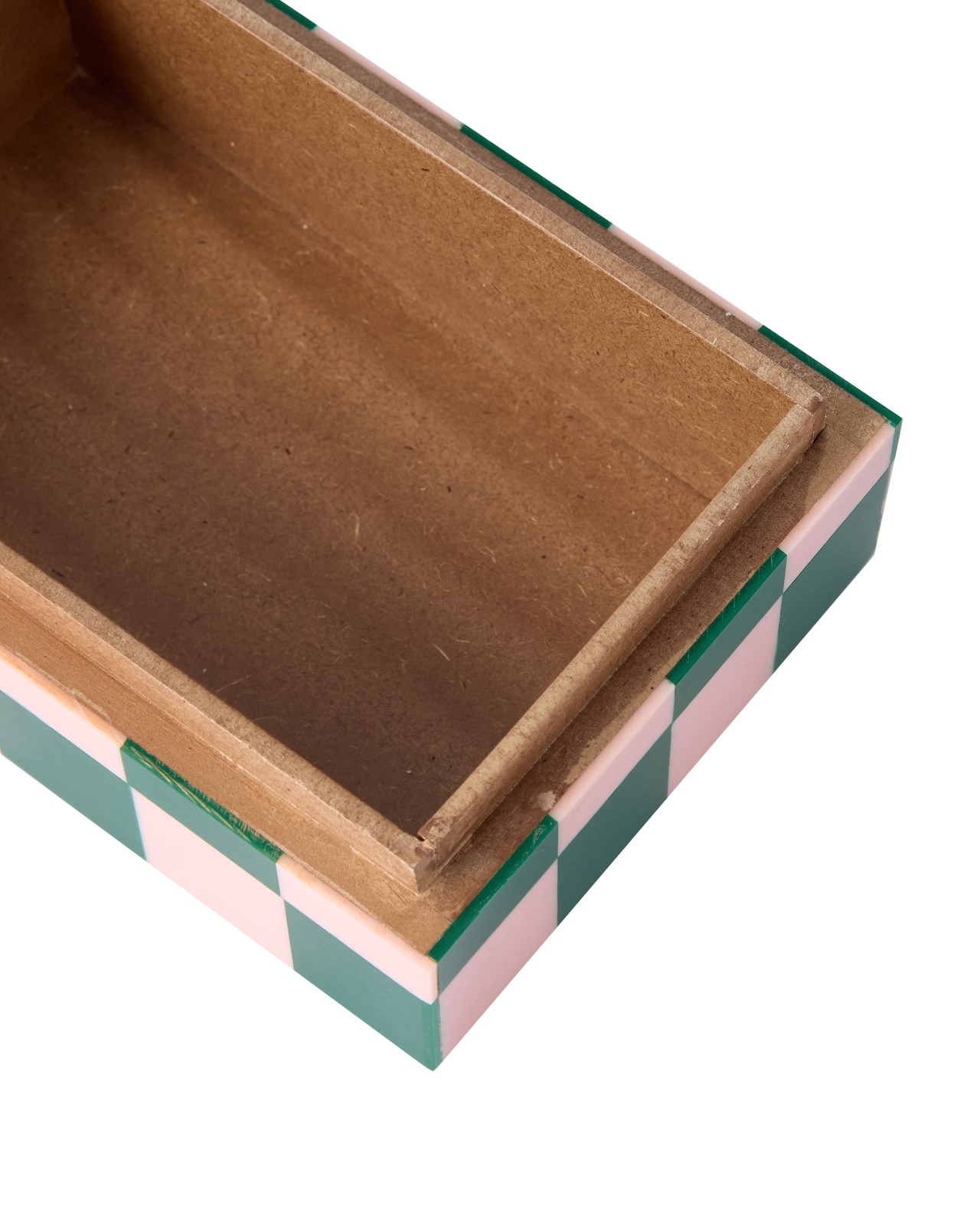 Anko Green and Pink Check Decor Box 4 of 6
