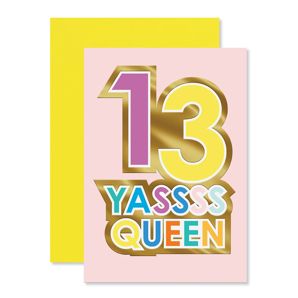 Hallmark 13th Birthday Card - Yassss Queen product image