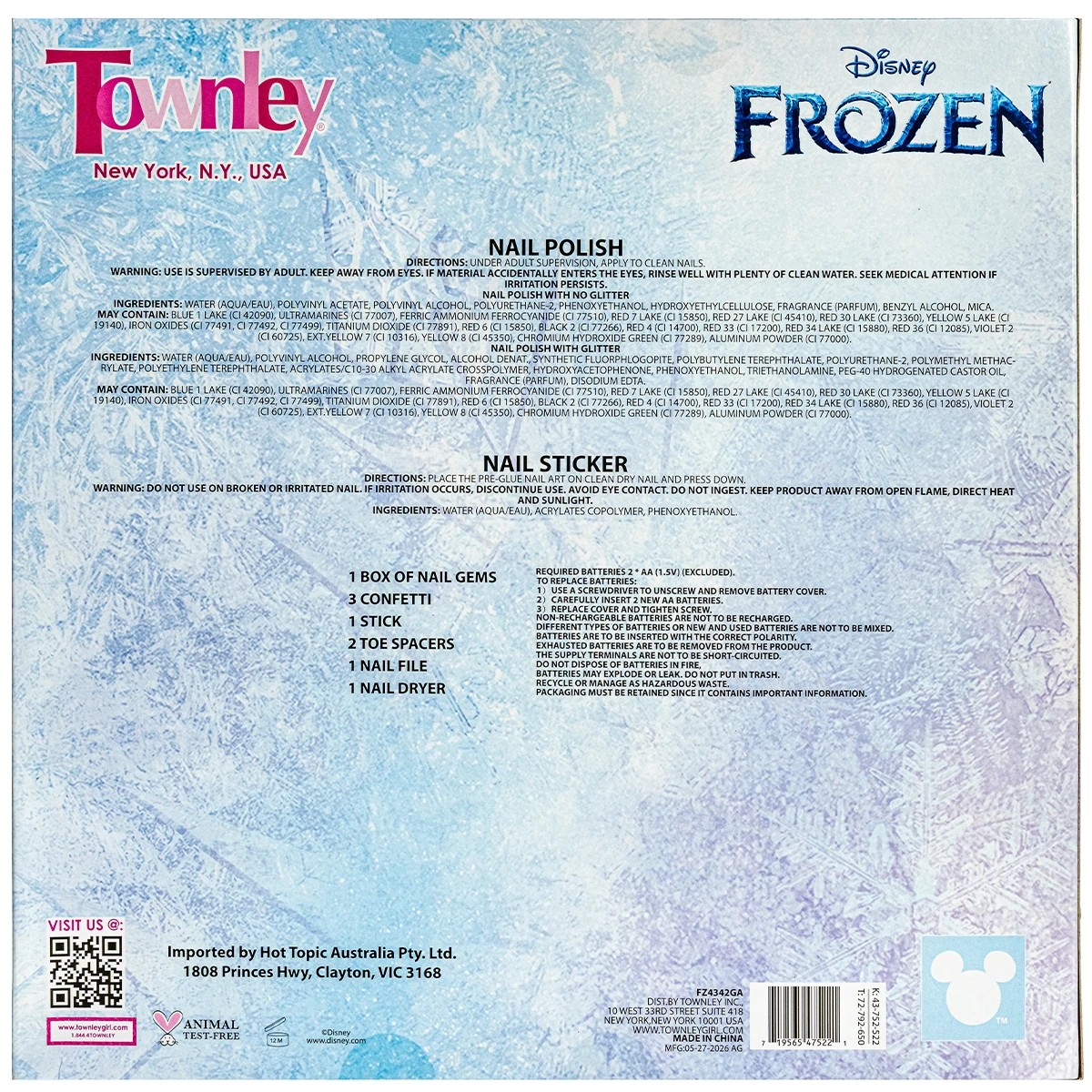 Disney Frozen 14 Piece Nail Art Set 2 of 5