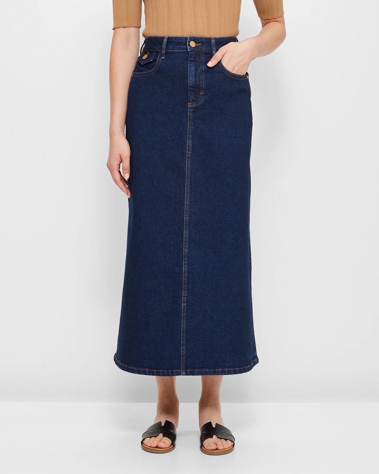 Denim Maxi Skirt | Target Australia