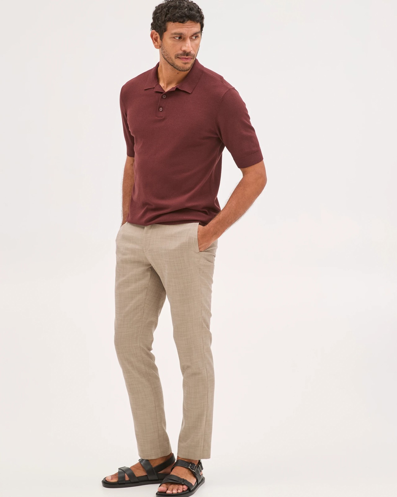 Preview Tailored Suit Pants - Tan Marle 2 of 5