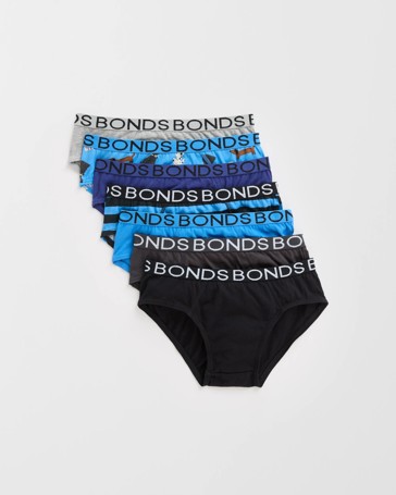 Bonds 7 Pack Boys Briefs