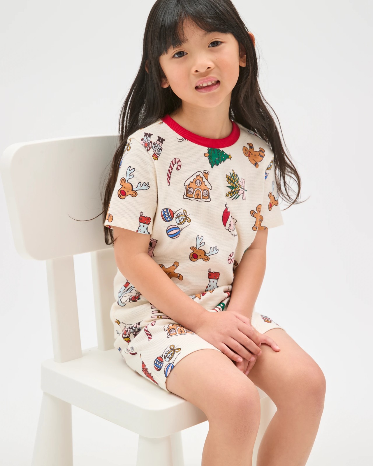 Family Matching Christmas Australian Cotton Younger Kids Pyjama Set - Christmas Icons 3 of 5