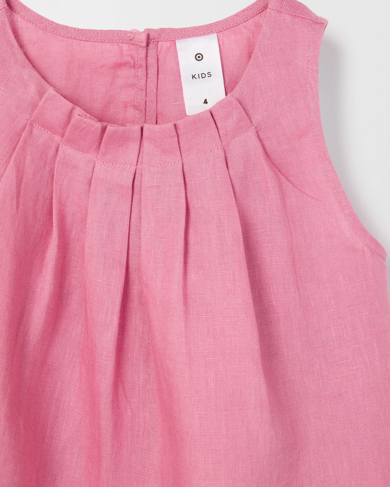 European Linen Co-ord Tank Top - Pink 6 of 6