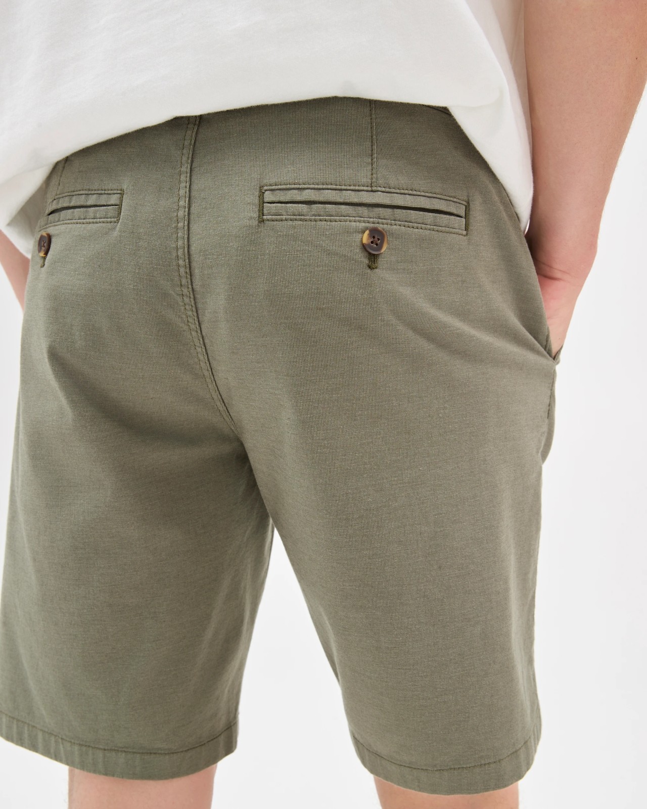 Australian Cotton Chino Shorts - Basil 6 of 6