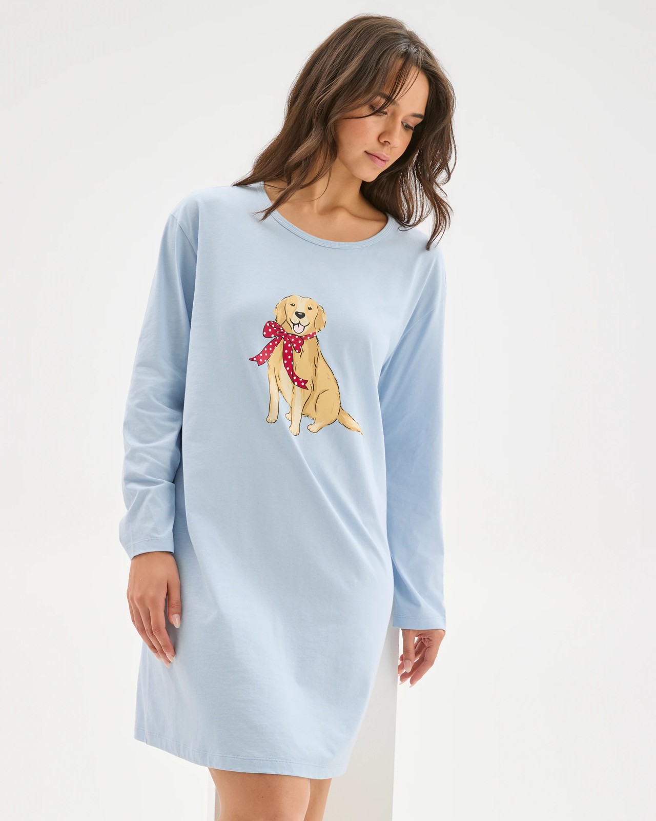 Australian Cotton Long Sleeve T-Shirt Nightie - Retriever 6 of 6