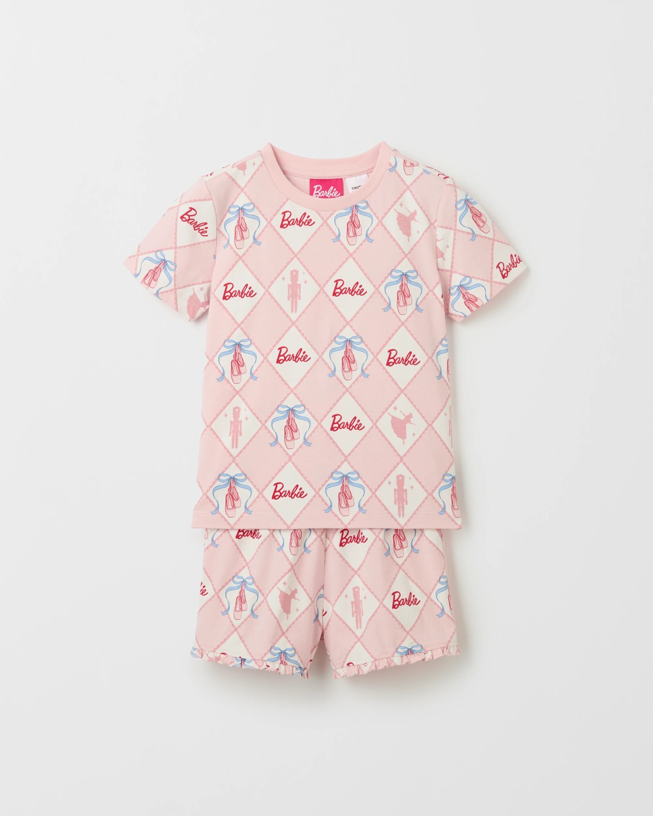 Licensed Barbie Australian Cotton 2 Pack Younger Girls Pyjama Set 3 of 4