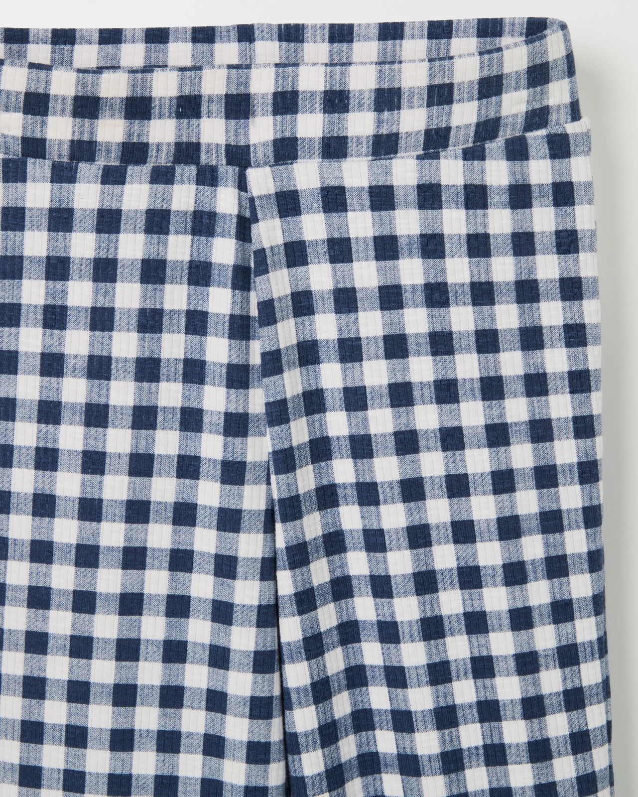 Ribbed Flare Leggings - Gingham Navy 6 of 6