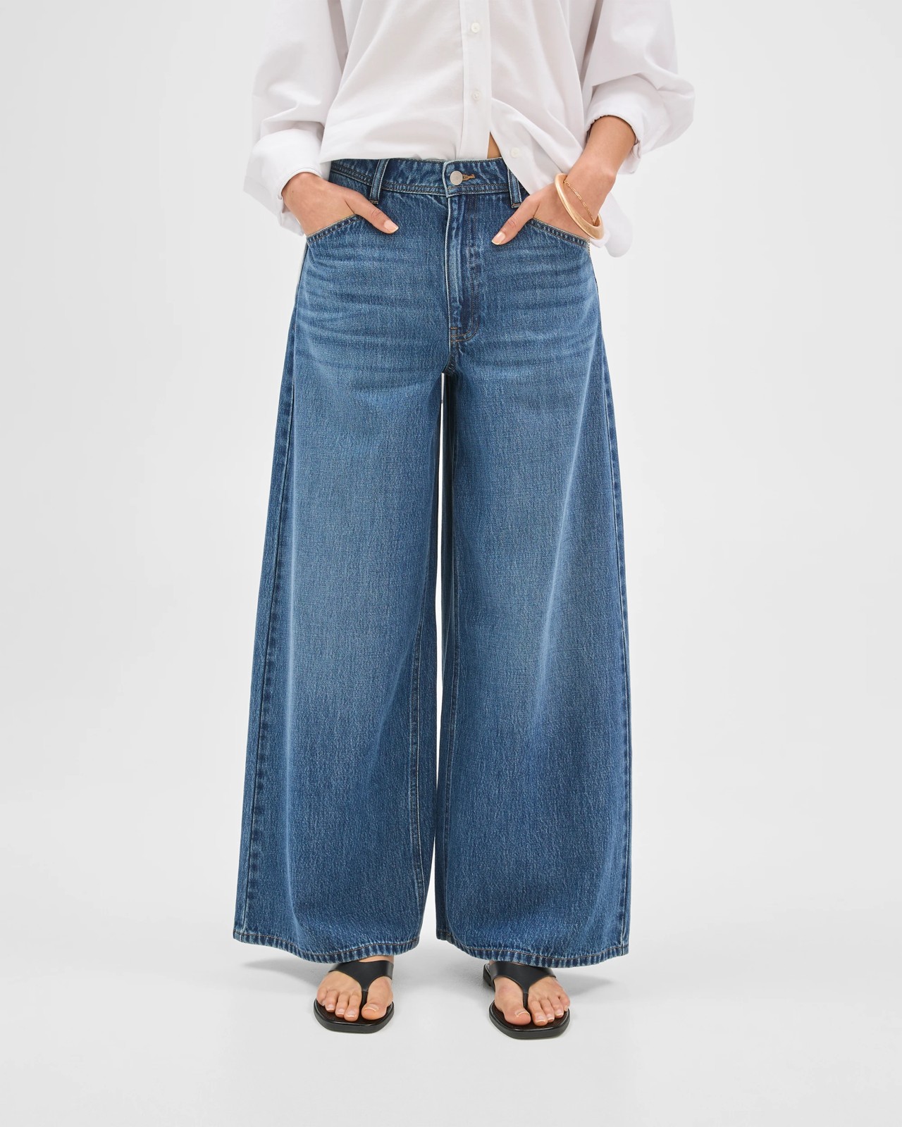 Airloom Slouch Wide Leg Denim Jeans 3 of 6