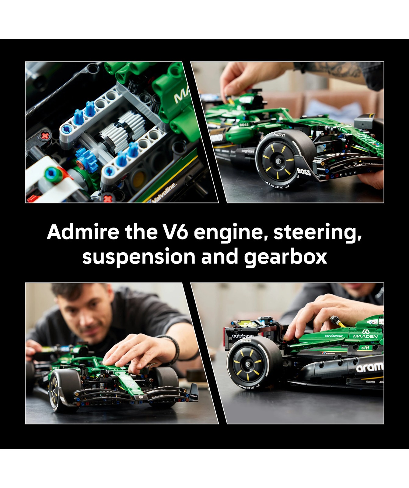 LEGO® Technic Aston Martin Aramco AMR25 F1® Car 42240 4 of 5