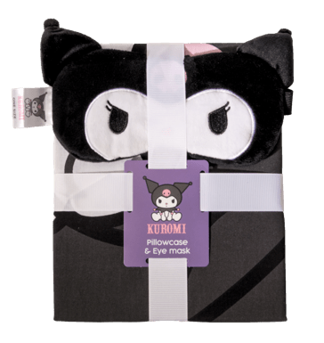 Hello Kitty Kuromi Pillowcase & Eyemask Set