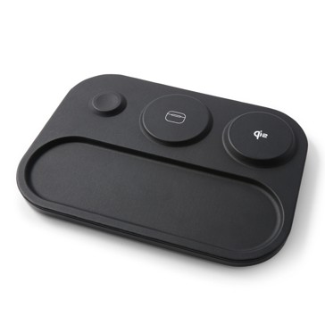 Anko 3-in-1 Wireless Charger Tray - Black