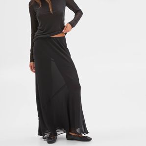 Lily Loves High Neck Long Sleeve Mesh Top product image