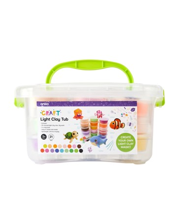 Anko 21 Pack Light Clay Tub