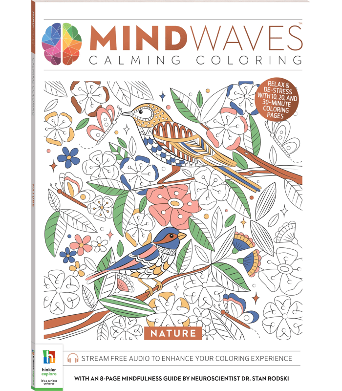 Mindwaves Calming Colouring Book - Joyful