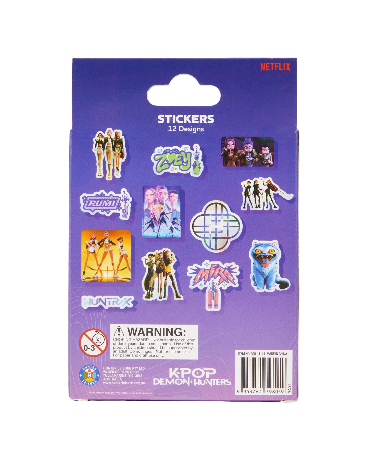 36 Piece KPop Demon Hunters Stickers 3 of 3