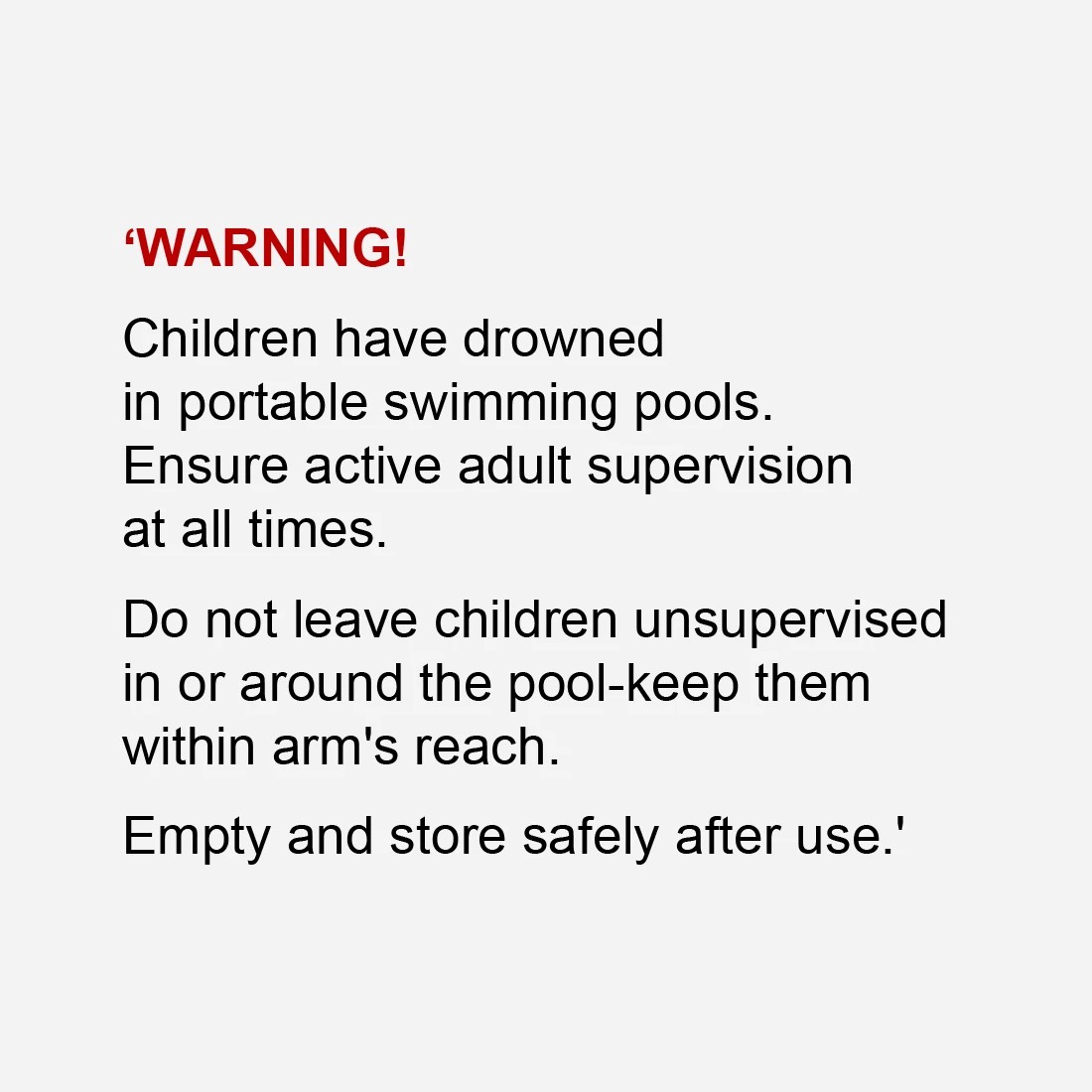 68408329-IMG-POOL Warning empty and store