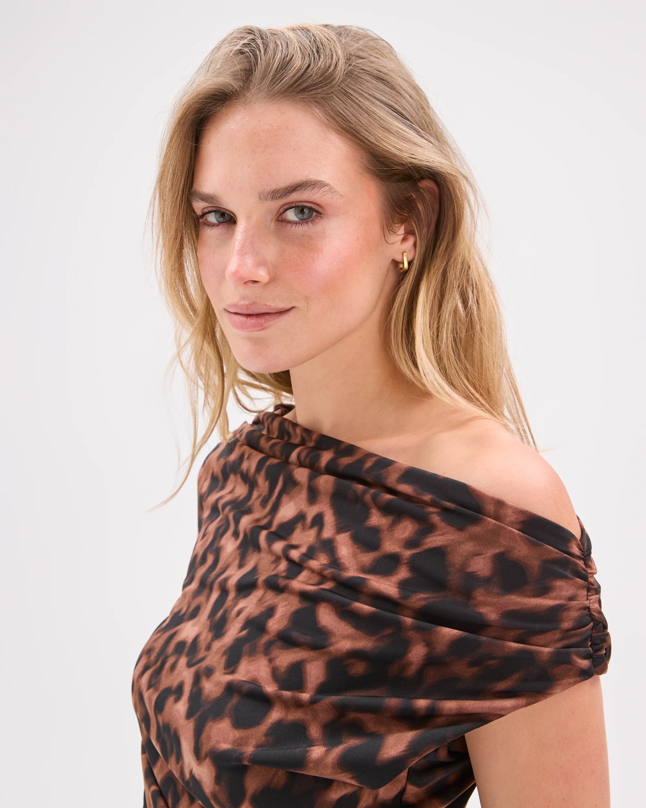 Lily Loves Jersey Drape Off-Shoulder Top 3 of 5