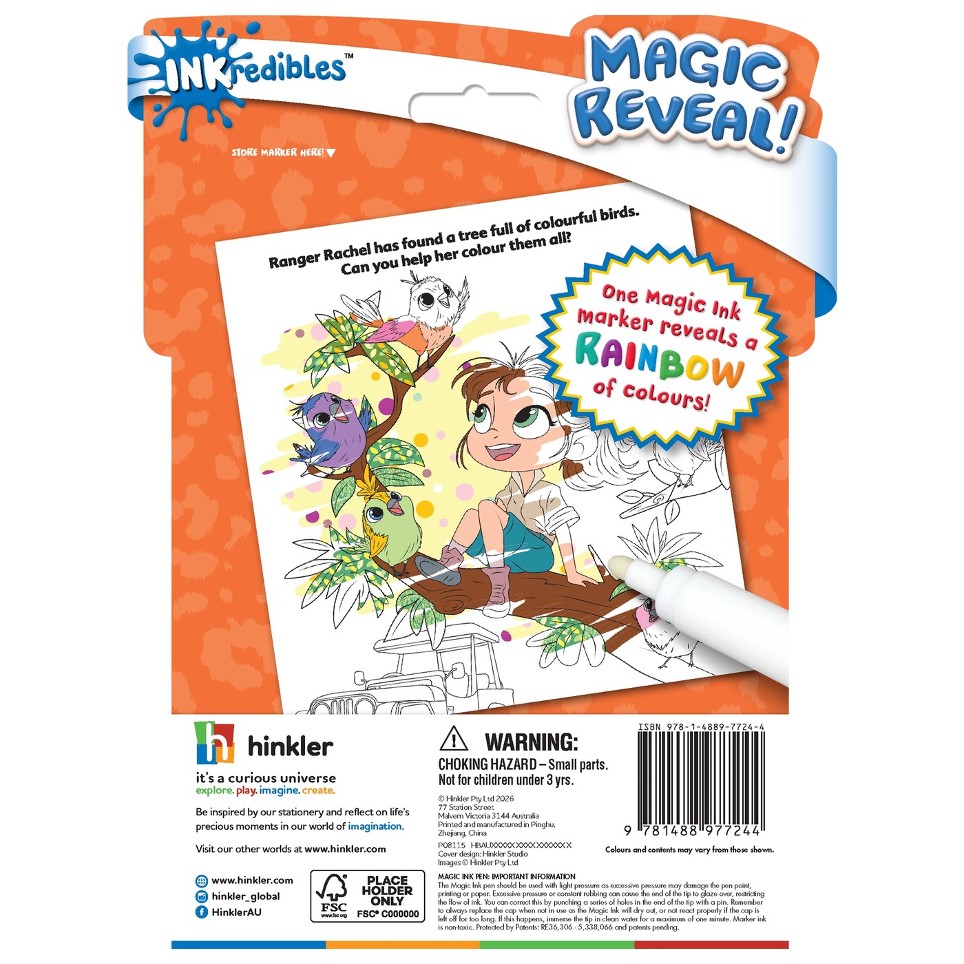 INKredibles Safari Park Magic Ink Pictures - Book 2 of 5