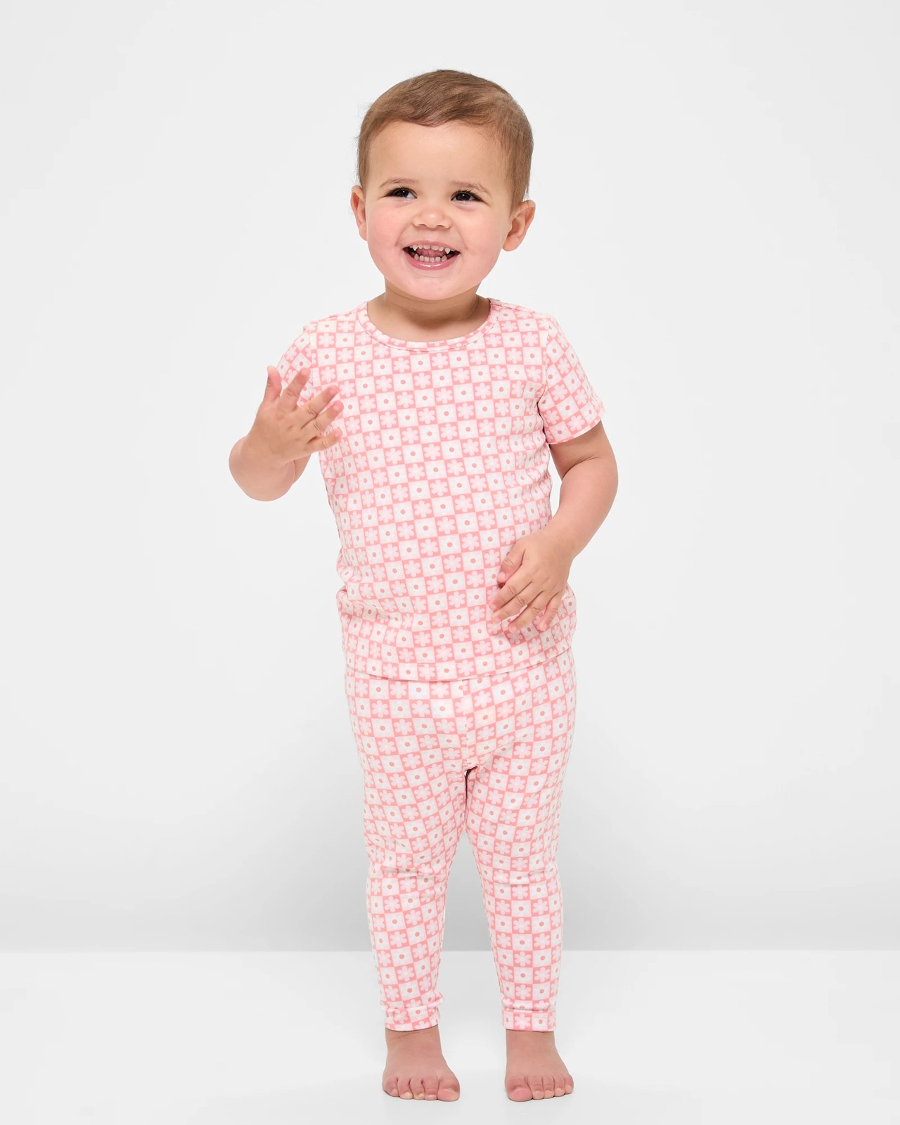 Baby Organic Cotton Leggings 3 Pack - Flower Square 6 of 6