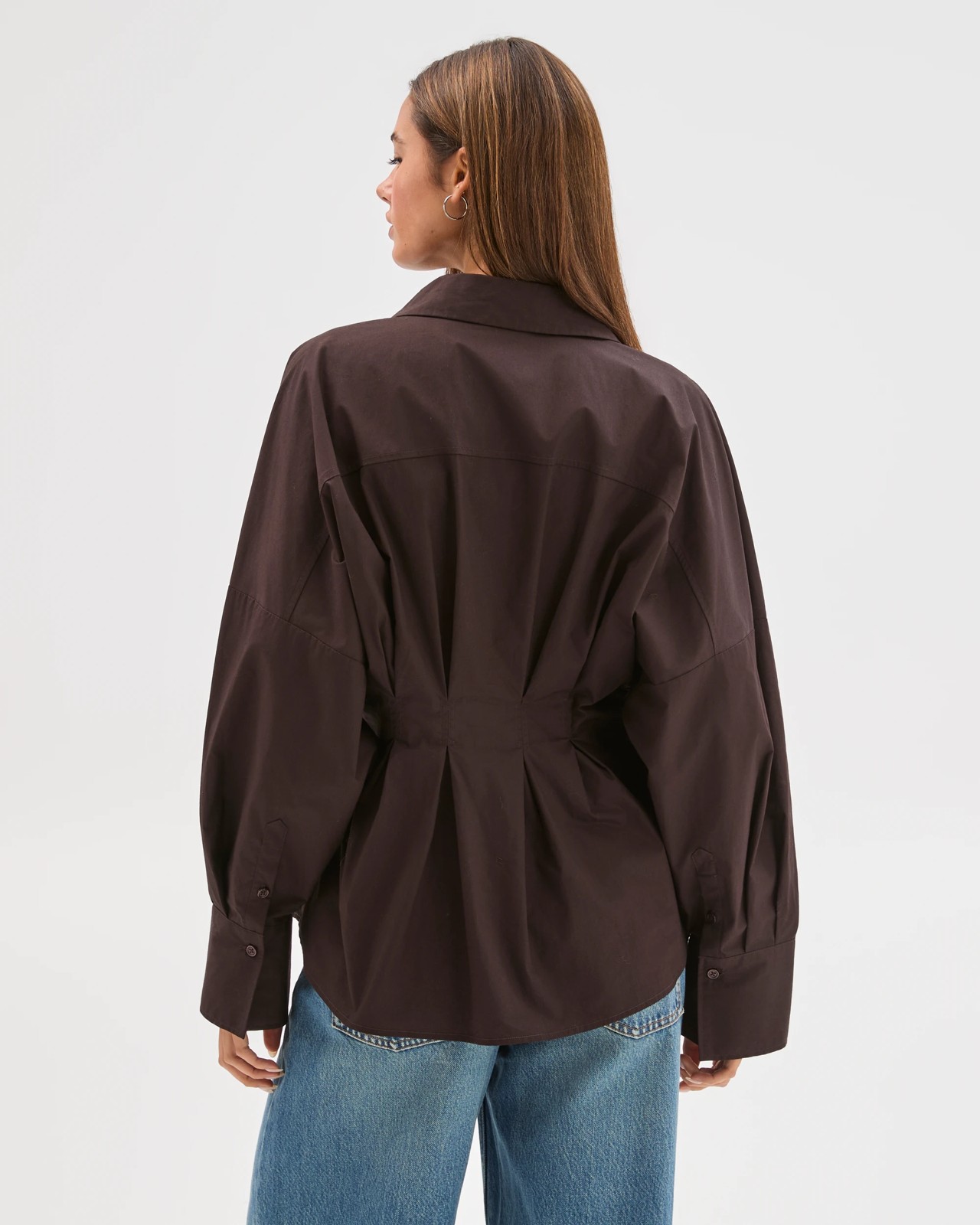 Lily Loves Australian Cotton Poplin Cinched Waist Shirt  4 of 6