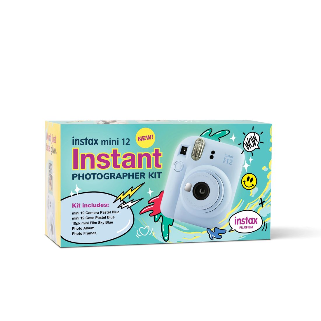 Instax Mini12 Instant Photographer Kit Blue Target Australia