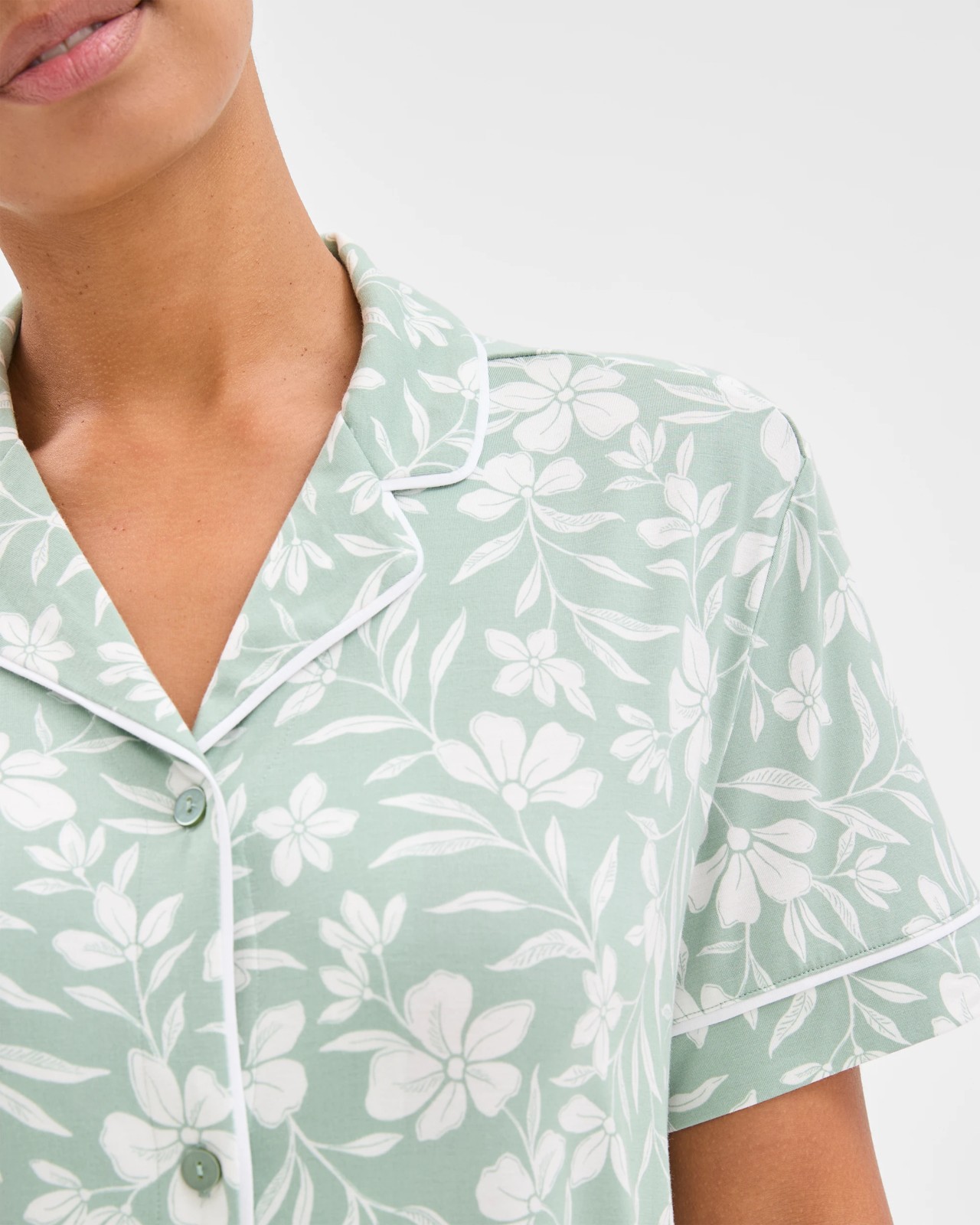 Bamboo Short Sleeve Sleep Nightie 4 of 6